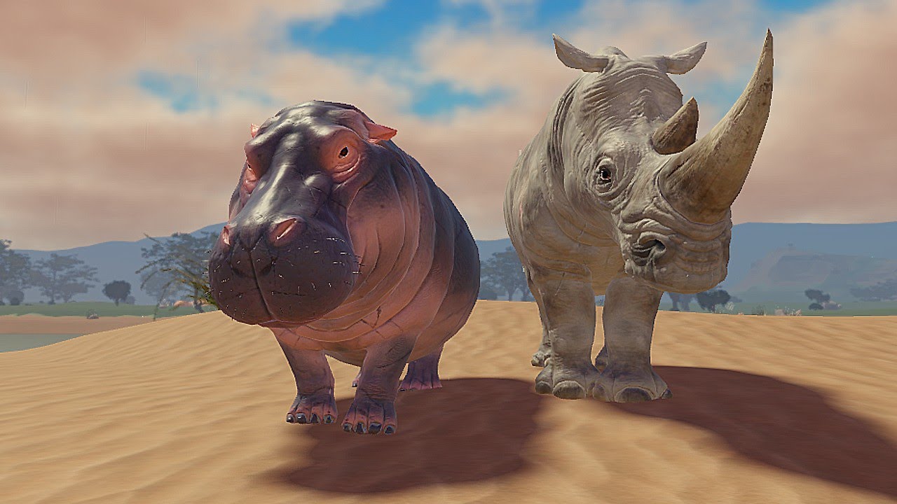 Qual animal comprar primeiro! HIPOPÓTAMO ou RINOCERONTE no Savannah Life ROBLOX