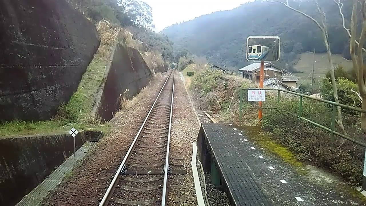 【倍速前面展望】(8倍速)予土線 窪川行き キハ32ワンマン列車 宇和島→窪川