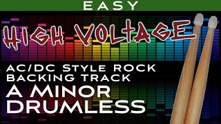 "High Voltage" - Ac/Dc style Heavy Rock Drumless Backing Track