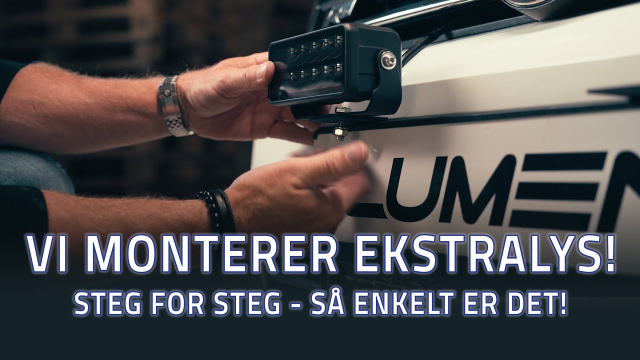 MONTERING AV EKSTRALYS PÅ BIL – Steg for steg guide! Norsk tale