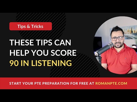 Bepaal uw score 90 in Listening (PTE Academic 2019)
