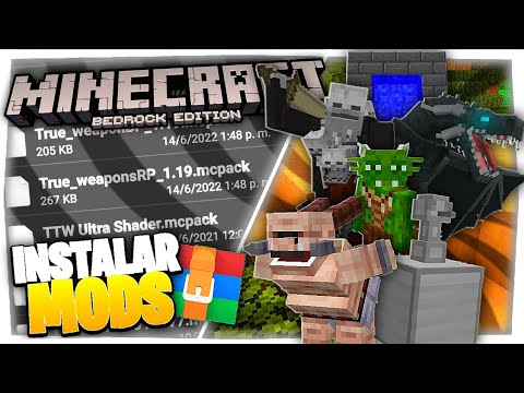 ✔Cómo INSTALAR MODS/ADDONS FÁCIL en MINECRAFT PE 1.19 a 1.21✔ hqdefault