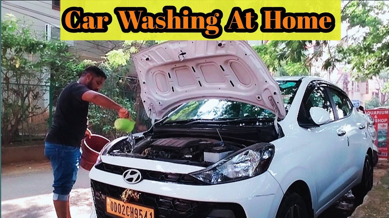 Car Cleaning At Home 🚗Car washing At home 😂 YouTube