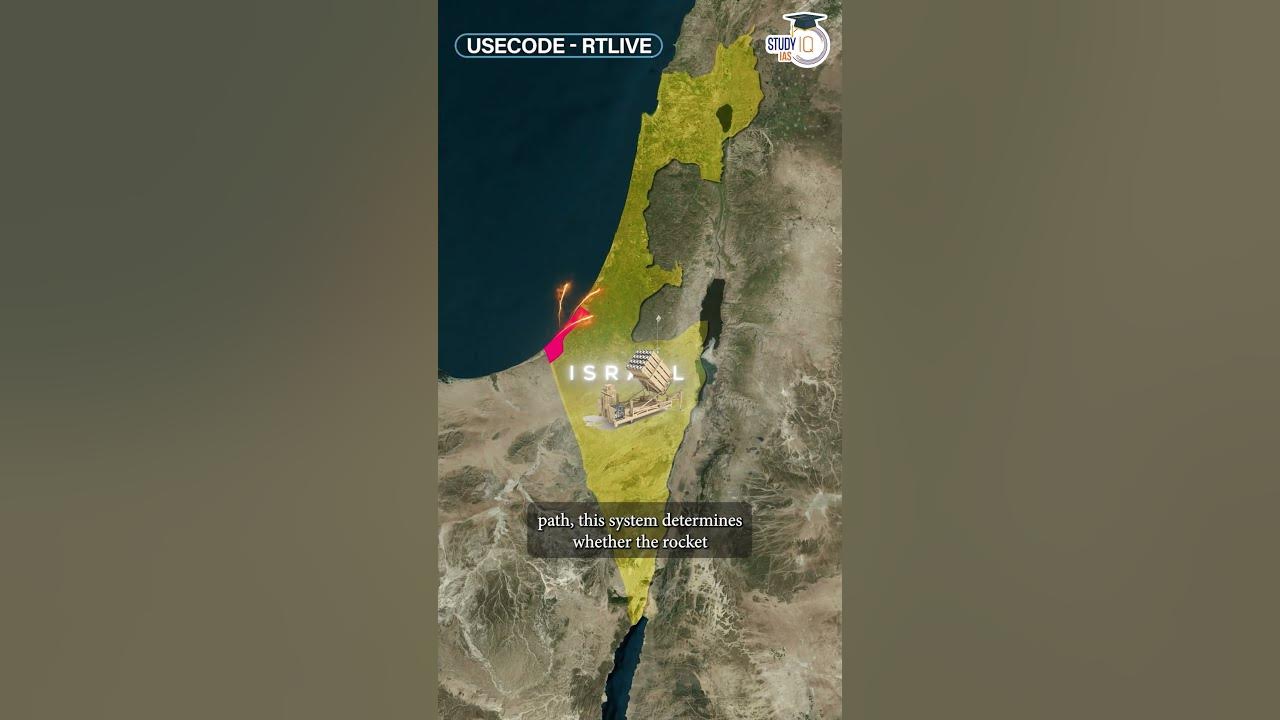 Iron Dome Explained Through Animation upsc Palestine israel YouTube
