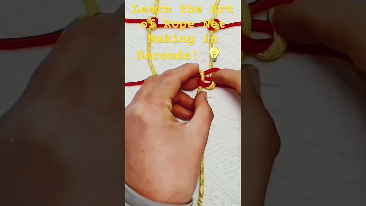 Mastering Rope Net Making: Easy DIY Tutorial 🎨