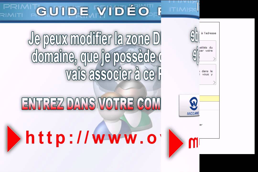 Primiti - Modification zone DNS  OVH
