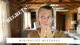MINIMALISM & DECLUTTERING MISTAKES | Things I regret