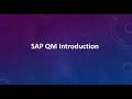 1. SAP QM Introduction