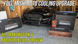 mishimoto cooling upgrade (radiator, transmission, oil) install and review - 2019 mustang gt