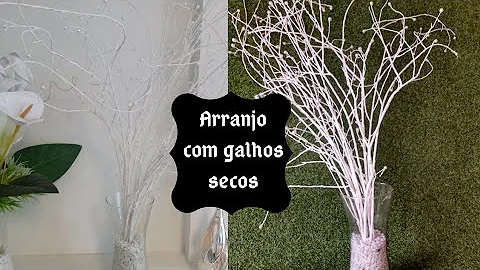 Como decorar árvore de galho seco?