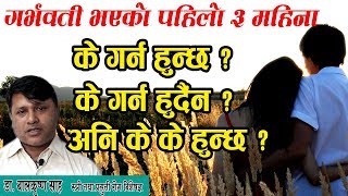 गर्भवती भएको पहिलो ३ महिना के के हुन्छ II  Dr Balkrishana Shah Advise