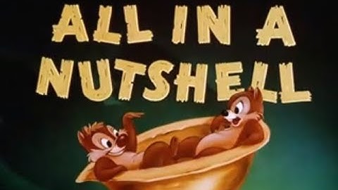 All in a nutshell (1949) animated short review.