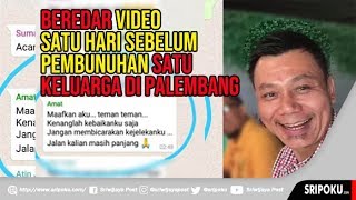 Pembunuhan Satu Keluarga di Palembang, Beredar Video Makan Bersama Terakhir Frans