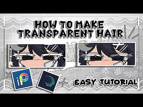 How to make Transparent/faded hair to make eyes more visible // ibis paint + alight motion Tutorial
