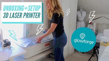 Unboxing + Setting Up the Glowforge Pro • 3D Laser Printer