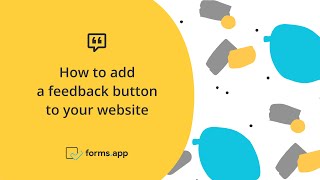 How to add a feedback button to your website Profile