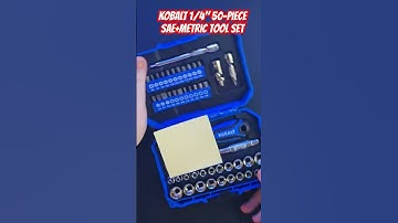 Kobalt 50-Piece SAE+Metric tool set. #shorts