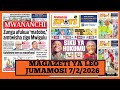 Magazeti Ya Leo Februari 7 2026 Jumamosi Magazeti Ya Michezo Leo Asubuhi Ijumamosi Yanga