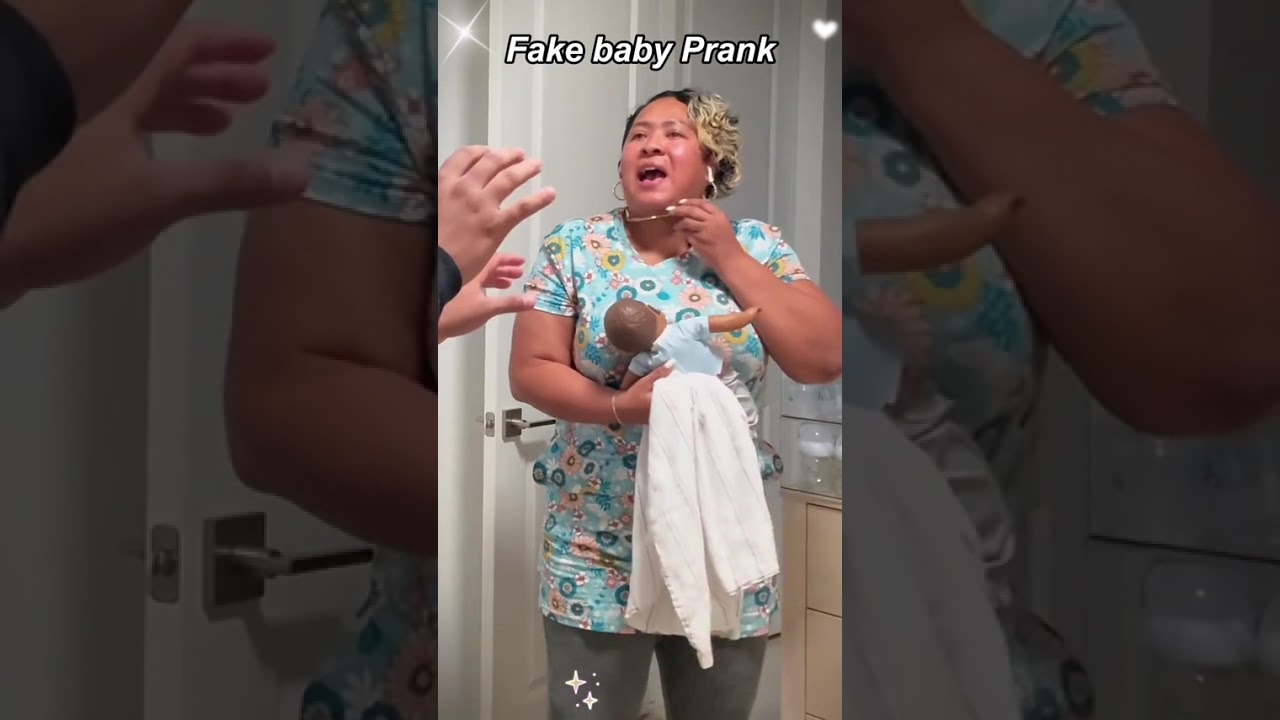 Fake baby prank fakebaby prank jokes funny fyp tiktok usa 