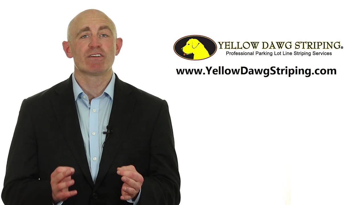 Yellow Dawg Parking Lot Line Striping of Roanoke, Blacksburg & Christiansburg VA YouTube