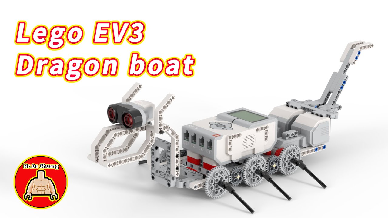 LEGO EV3 dragon boat ( with tutorial ) (Lego ev3 45544+45560 series parts + other parts) YouTube
