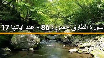 سورة الطارق   سورة 86   عدد آياتها 17 جزء عم