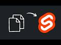 Build Copy-to-clipboard in Svelte - No AI - Hand coded only