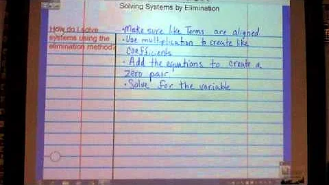 Solving Systems by Elimination Part 3