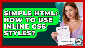 Simple HTML: How To Use Inline CSS Styles? - Simple HTML Studio