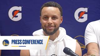Stephen Curry Recaps Day 1 of Warriors 2026 Training Camp