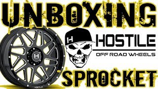 Hostile Sprocket 20x10 -19 Wheel Rim Unboxing