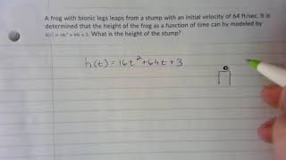 Finding the Initial Height