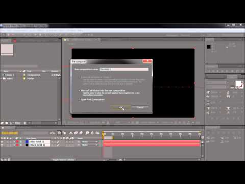 60 Second After Effects Tutorial : Show Cropped Portions of Precomps -HD-