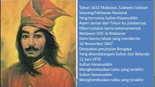 Lagu Sejarah tentang Sultan Hasanuddin