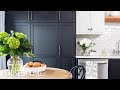 Small Kitchen Makeover: Black & White Two-Tone Cabinets