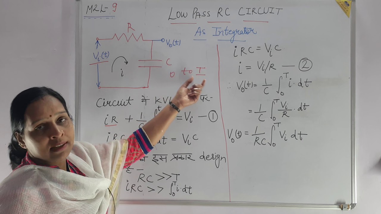 Low Pass RC Working as an Integrator ( M2 L9) - YouTube