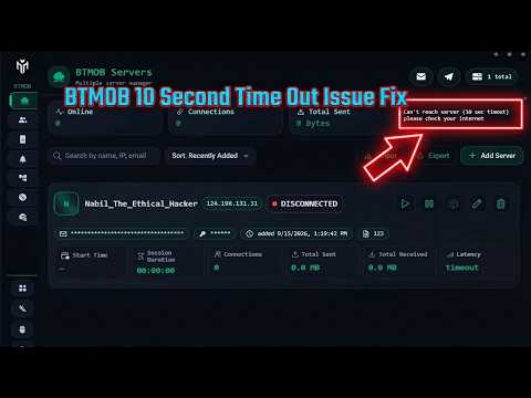 BTMOB 10 second time out issue fix