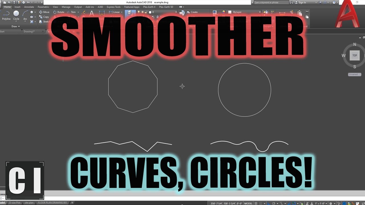 Autocad: How To Smooth Curves, Circles, Polylines - Easy Fix, Viewres Command  | 2 Minute Tuesday