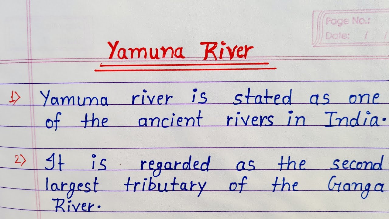 yamuna river essay in kannada
