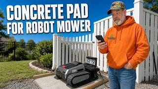 Robotic Lawn Mower Base Station Install: Concrete Slab DIY &amp; Lymow One Plus Install