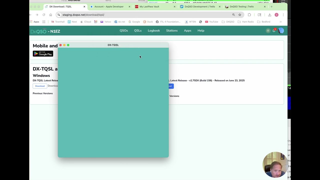 Installing DX-TQSL and sending data to DxQSO