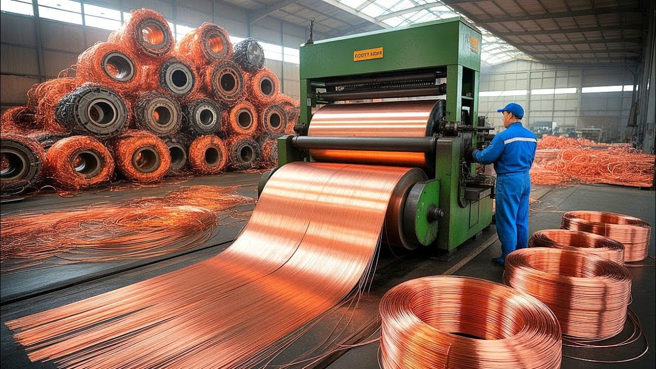 Copper Scrap Recycling on Massive Scale | How Copper Scrap Is Recycled Into New Electric Wires |