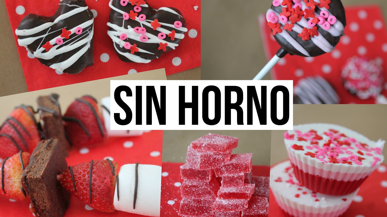 7 Postres Sin Horno de San Valentin | RebeO - YouTube