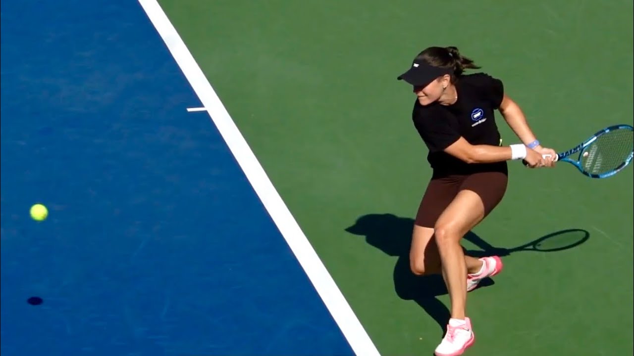 Kimberly Birrell slow motion hits in training 