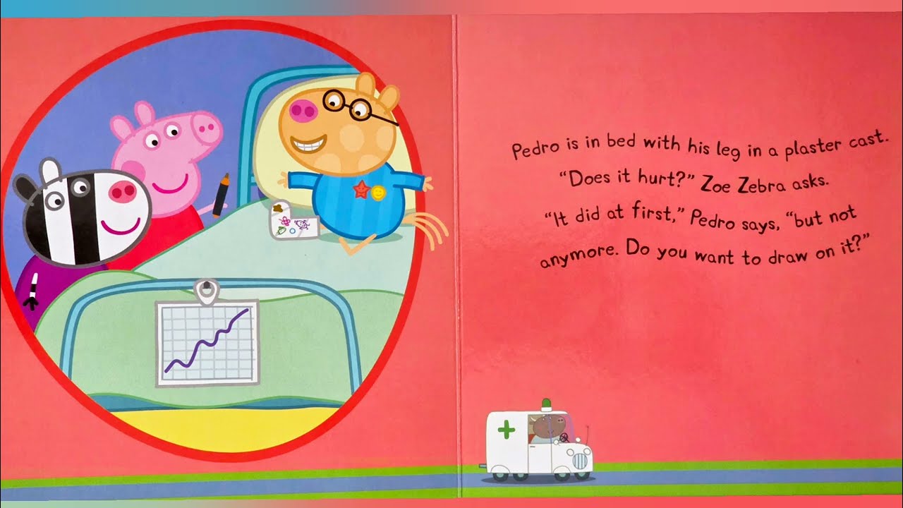 Peppa Goes To Hospital | Peppa Pig Read Aloud with Gitte