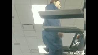 Michael Myers Workout 🏋️Putting in some work in the Gym🤣💪😎🔪🎃 #halloween #michaelmyers #comedy