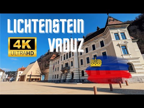 Vaduz, Lichtenstein | TOP DESTINATION walk around the capital of the world wealthiest country 4K