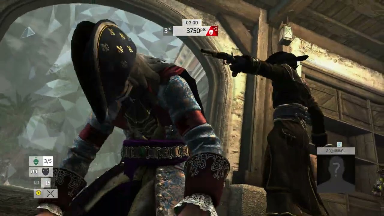 Assassin's Creed 4: Multiplayer | deathmatch 80 - from leading to losing to average