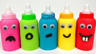 Satisfying Video l How to Make Rainbow Bathtubs into Mixing Slime with Glitter Pool Cutting ASMR 16