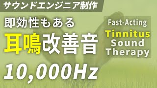 耳鳴り改善音 高音域 10,000Hz × ホワイトノイズ | 耳鳴り治療音 耳鳴りキーン
